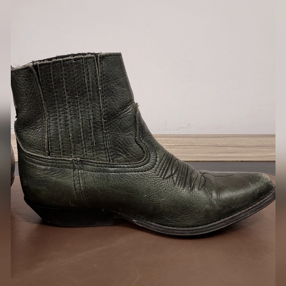Green Ankle Cowboy Boots - Picture 5 of 6